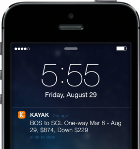 mobile app kayak