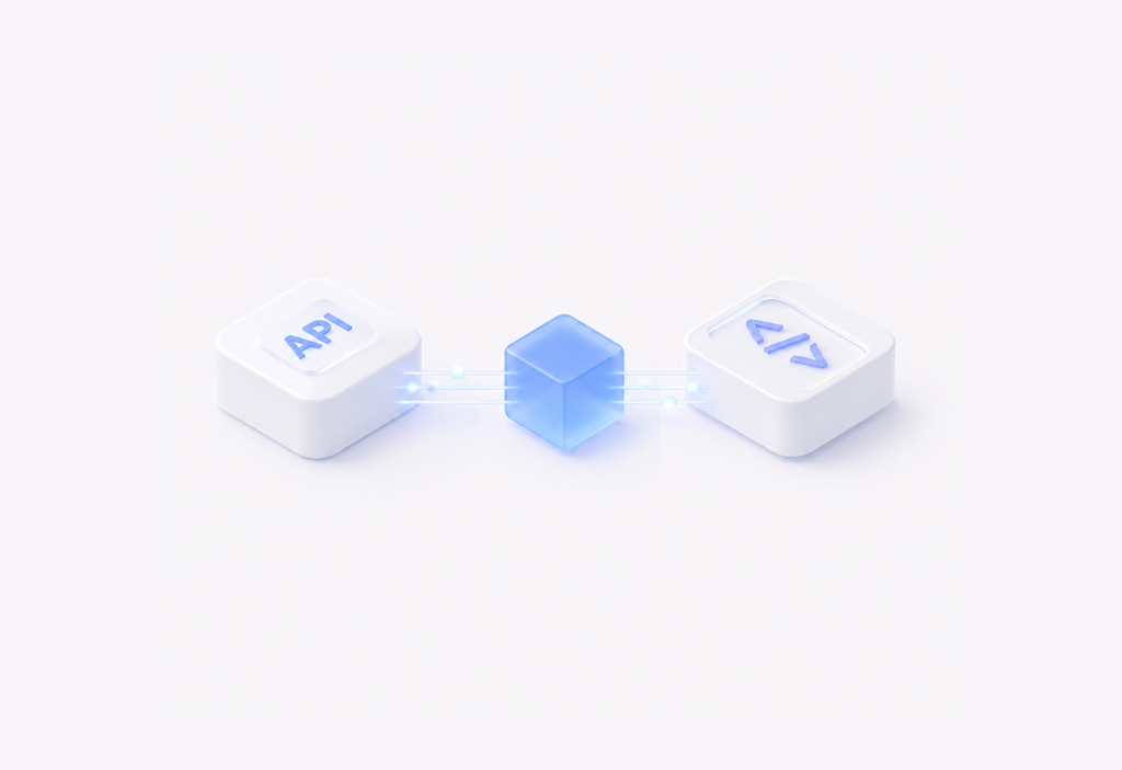 ilustrasi koneksi API
