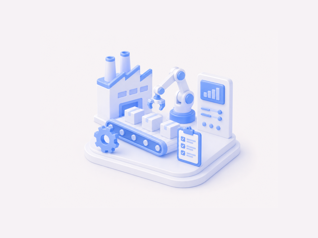 ilustrasi sistem manufaktur