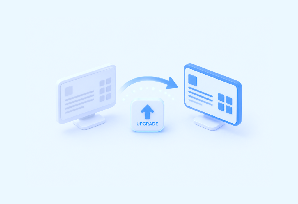 ilustrasi upgrade sistem
